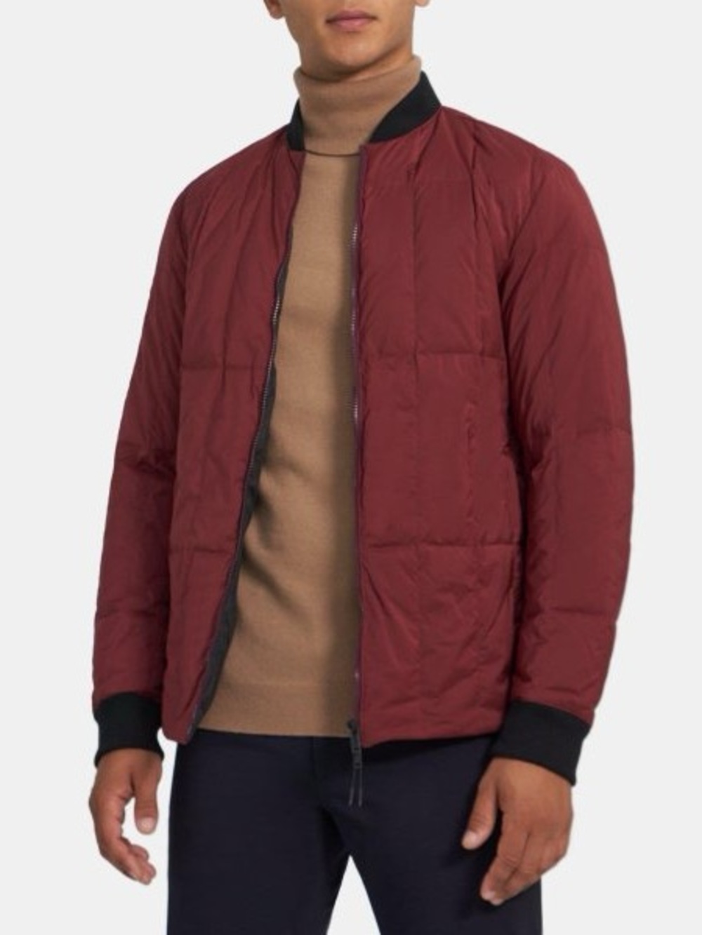 Theory Down Quilt Bomber C DK Sierra City Jacket Size XS